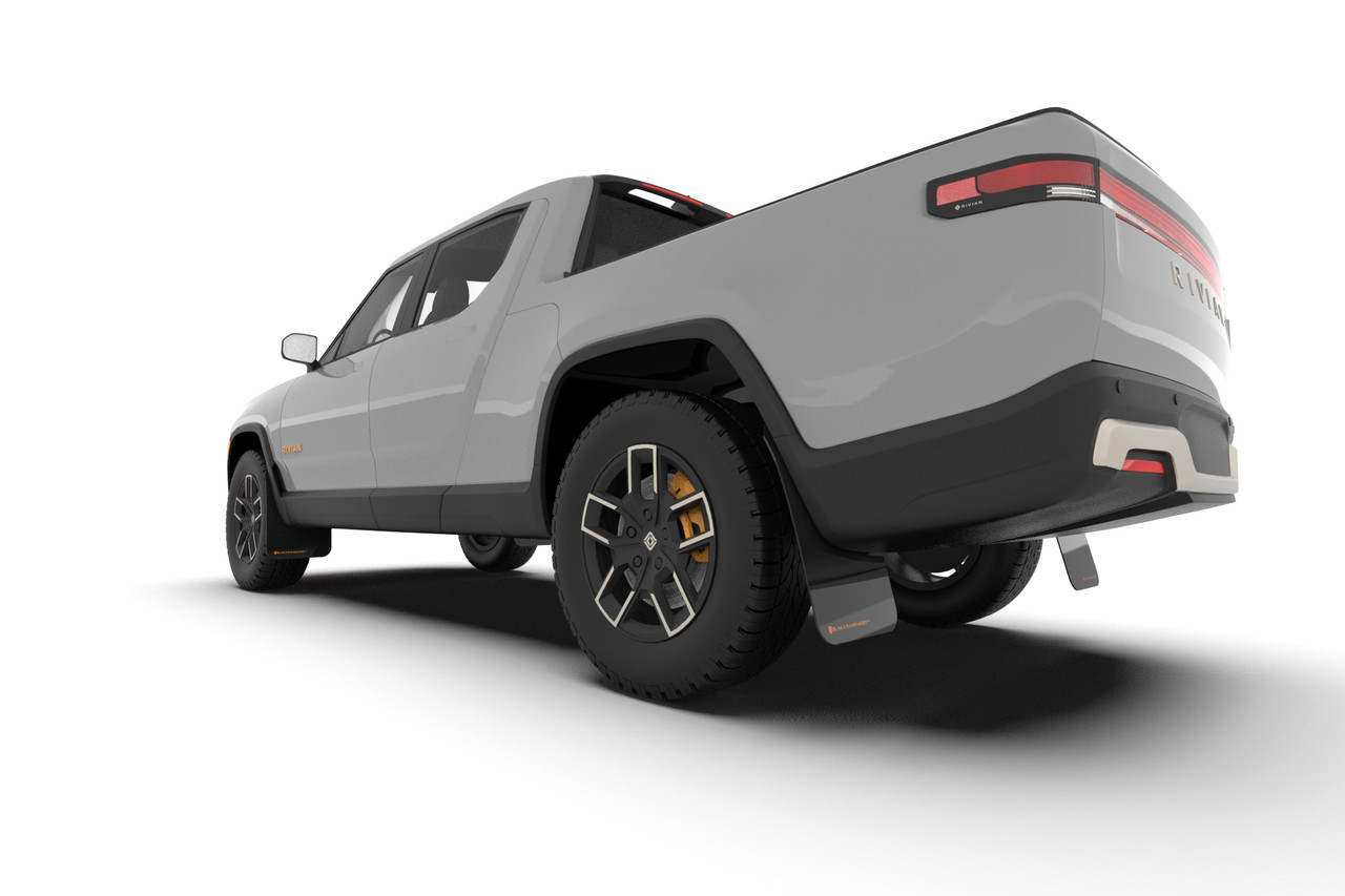 Rally Armor Black UR Mud Flap w/ Red Logo for 2022 Rivian R1T