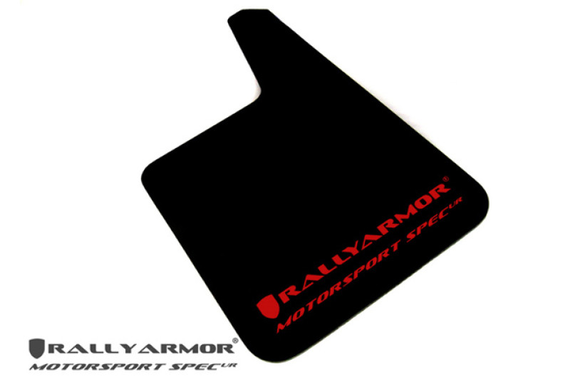 Rally Armor Universal Fitment MSpec Black Urethane Mud Flap w/ Gray Logo