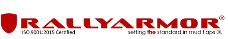 Rally Armor Black Mud Flap w/ Red Logo and Altered Font for 17-18 Civic Type R