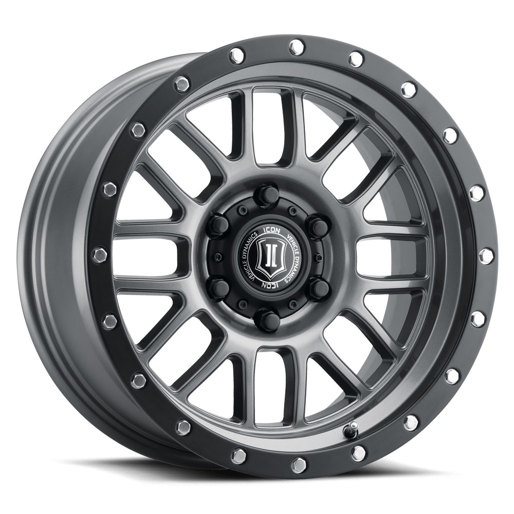 ICON Alpha 20x9 8x180 12mm Offset 5.5in BS Gunmetal Wheel