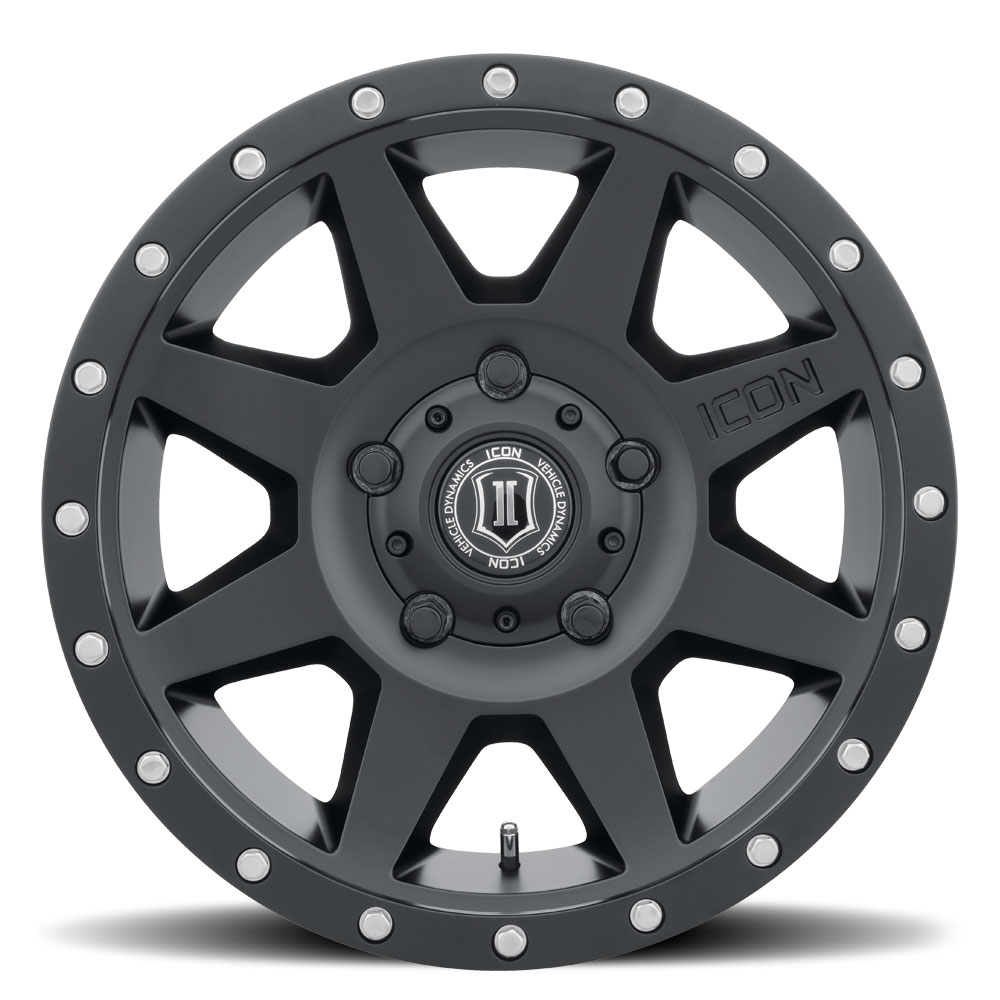 ICON Rebound 17x8.5 5x5.5 0mm Offset 4.75in BS Satin Black Wheel