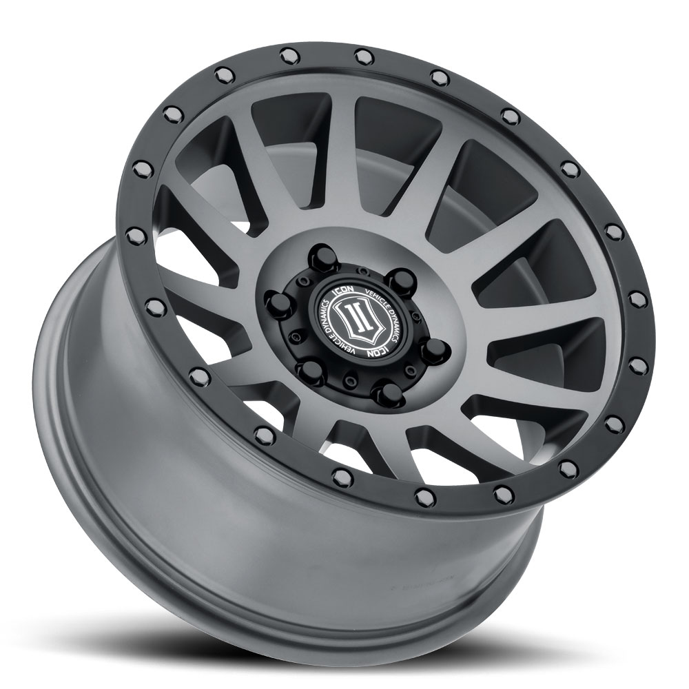 ICON Compression 20x10 6x5.5 -19mm Offset 4.75inBS Titanium Wheel
