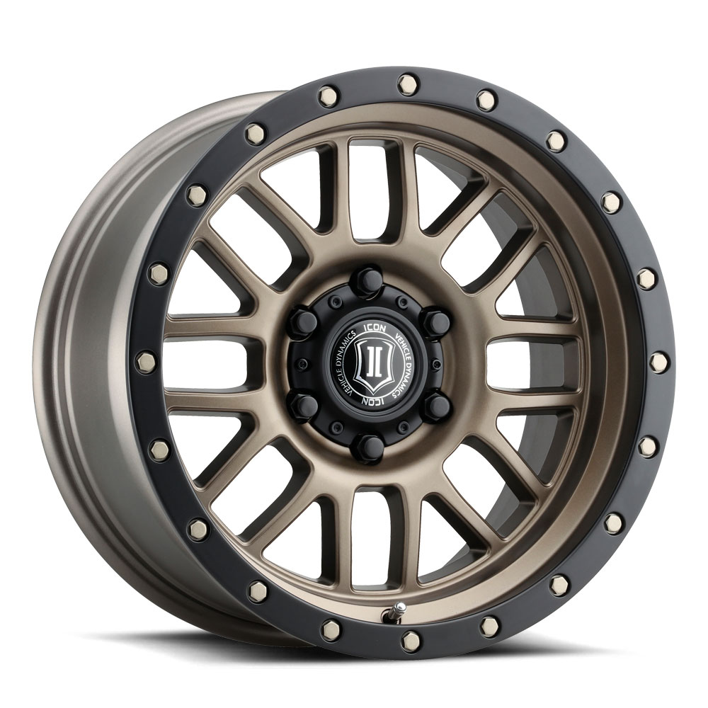 ICON Alpha 17x8.5 6x135 6mm Offset 5in BS 87.1mm Bore Bronze Wheel