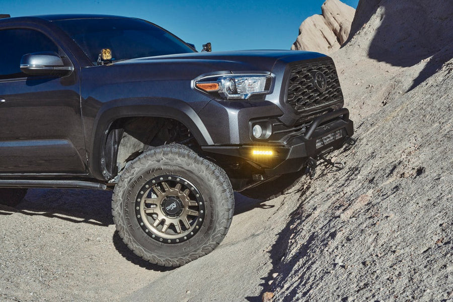 Body Armor 4x4 HiLine Bumper High Clearance Side Wings (Black) for 16-22 Tacoma