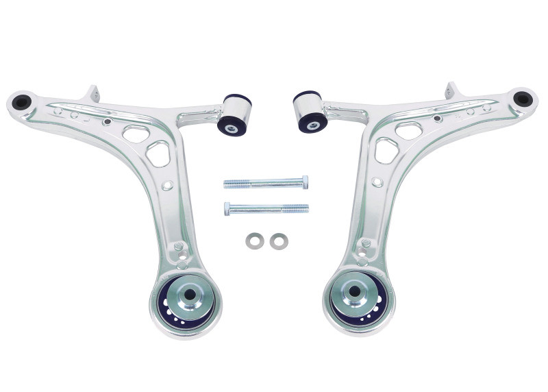 SuperPro Front Lower Alloy Control Arm Kit (+Caster) for 2008 WRX STI
