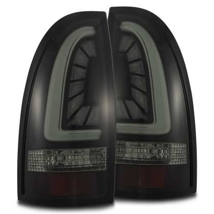 AlphaRex PRO-Series LED Tail Lights Jet Black for 05-15 Toyota Tacoma