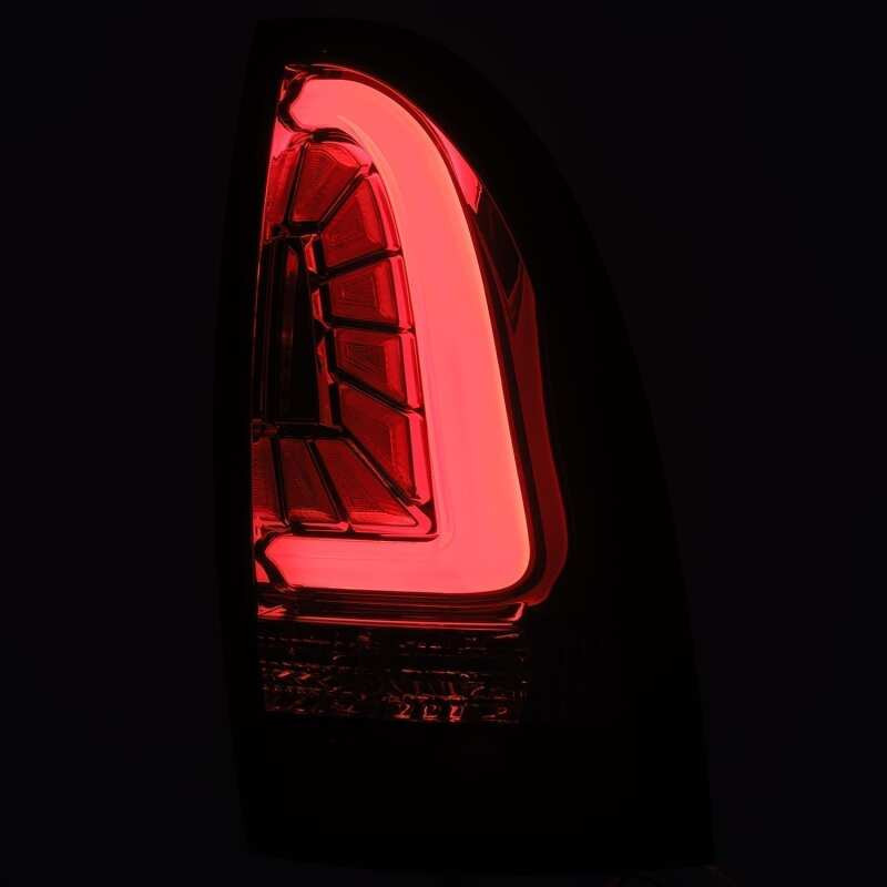 AlphaRex PRO-Series LED Tail Lights Jet Black for 05-15 Toyota Tacoma