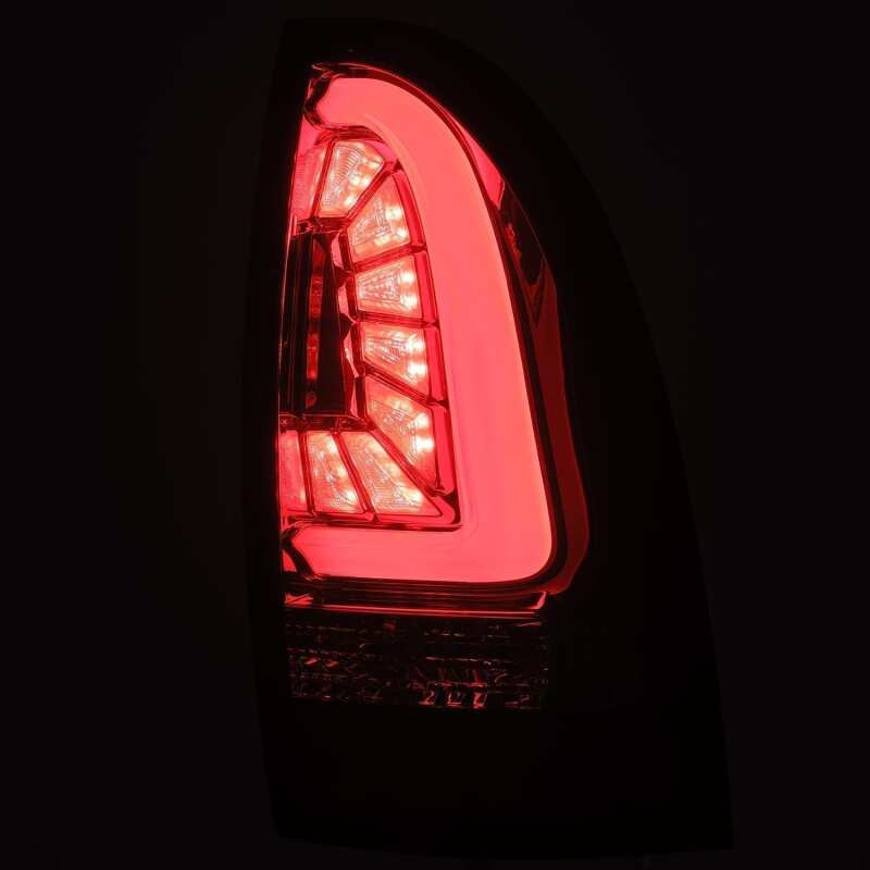 AlphaRex PRO-Series LED Tail Lights Jet Black for 05-15 Toyota Tacoma