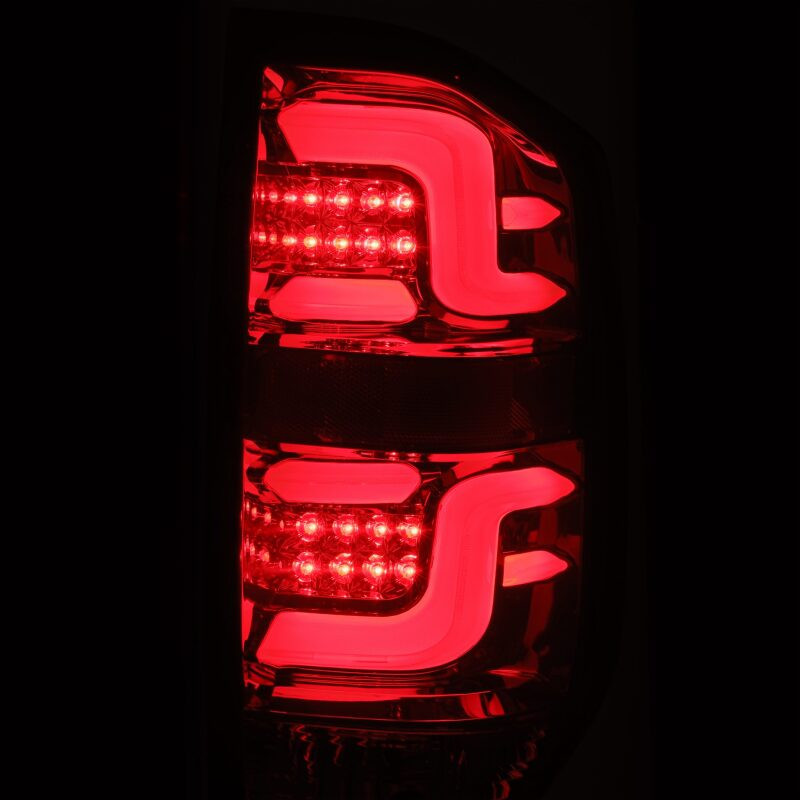 AlphaRex PRO-Series LED Tail Lights Jet Black for 14-20 Toyota Tundra