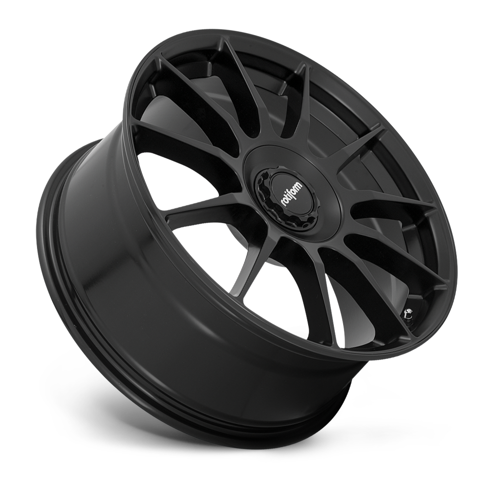 Rotiform R168 DTM 20x8.5 5x108/5x114.3 35 Offset - Satin Black Wheel
