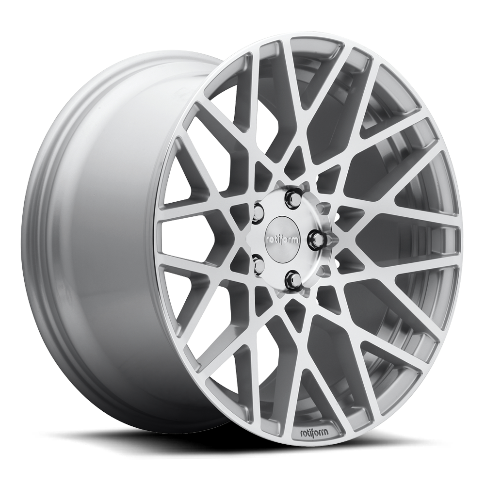 Rotiform R110 BLQ 18x8.5 5x114.3 38 Offset - Gloss Silver Machined Wheel