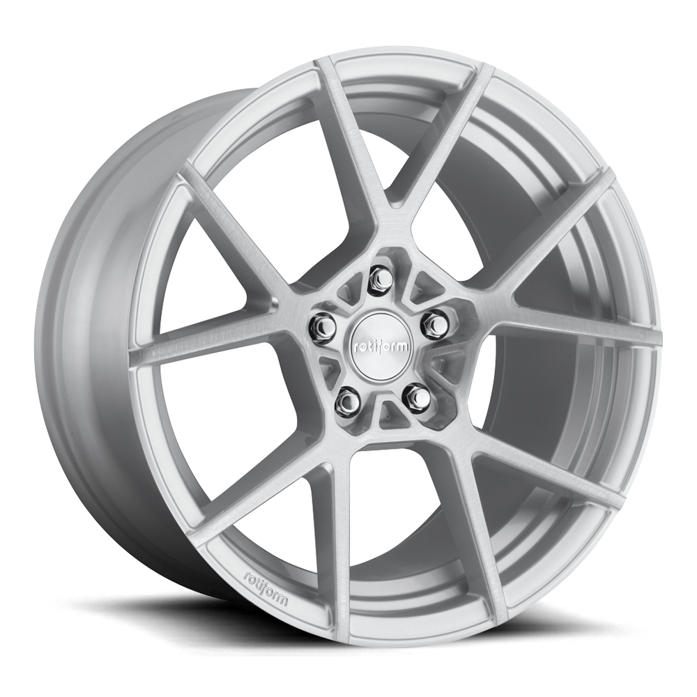 Rotiform R138 KPS 19x8.5 5x112 45 Offset - Gloss Silver Brushed Wheel