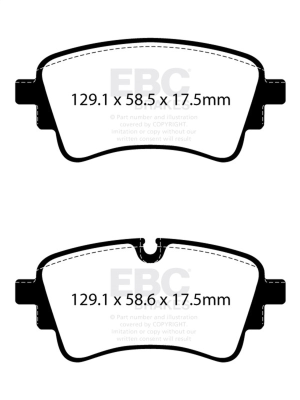 EBC Redstuff Rear Brake Pads for 2020+ Audi A4 B9 2.0T