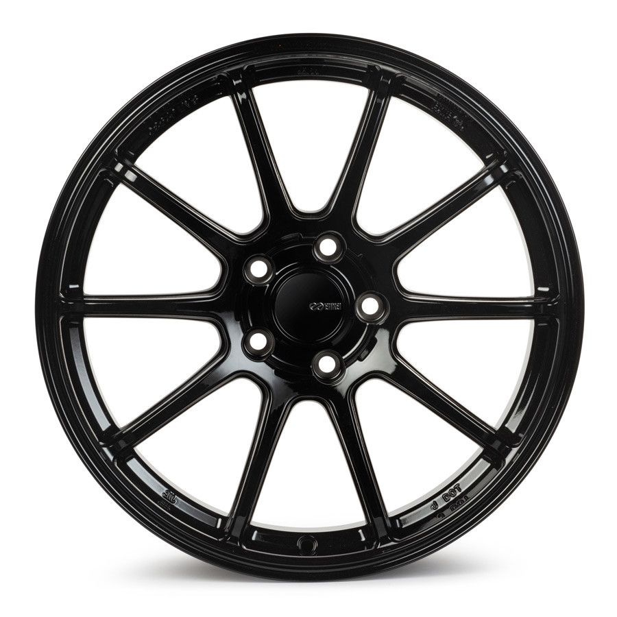 Enkei Triumph 18x8 5x112 45mm Offset 72.6mm Bore Gloss Black Wheel