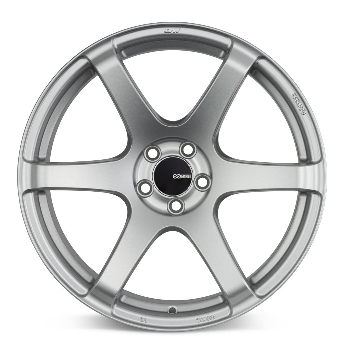 Enkei T6S 18x8.5 35mm Offset 5x114.3 Bolt Pattern 72.6 Bore Matte Silver Wheel