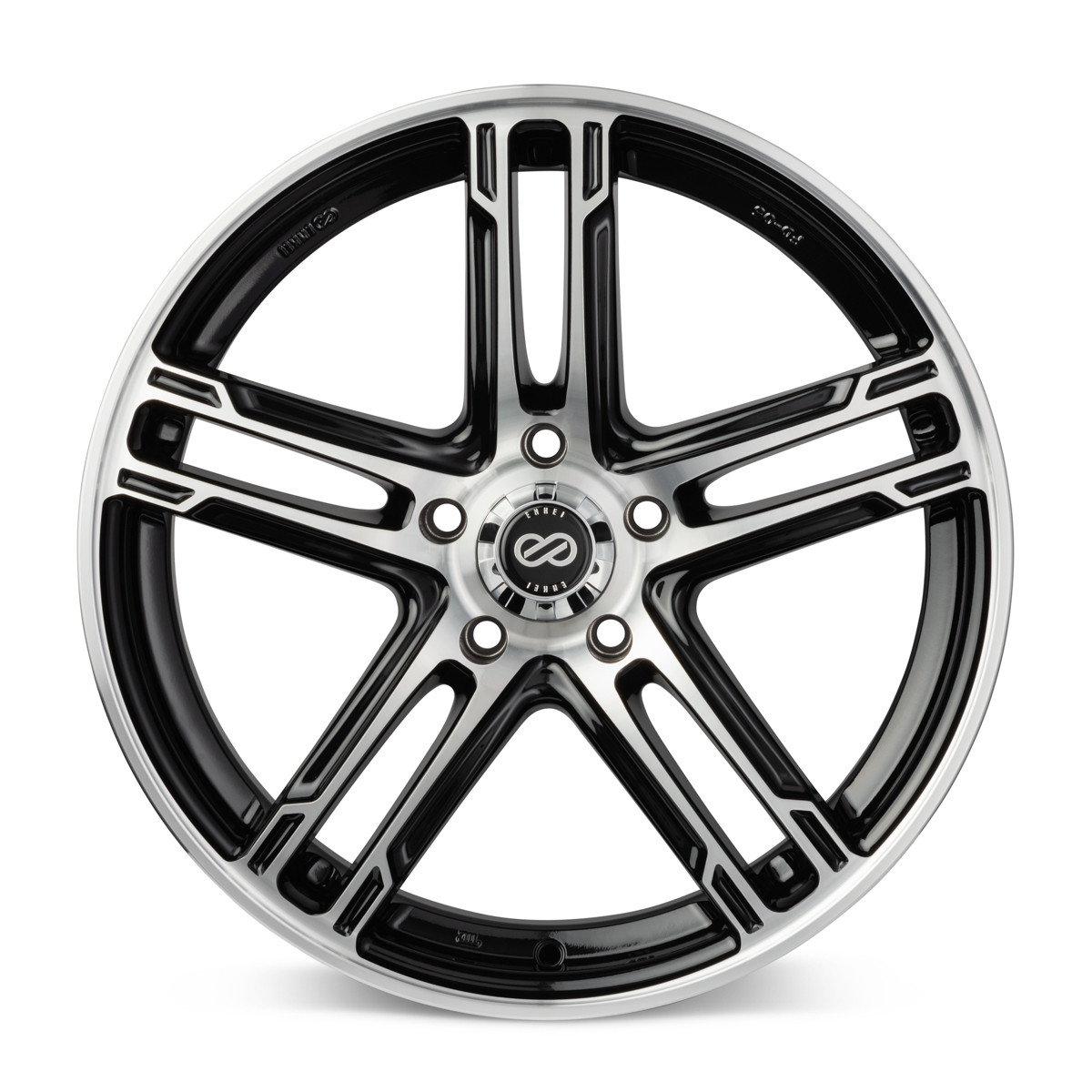 Enkei FD-05 17x7 4x100 40mm Offset 72.62 Bore Black Machined Wheel