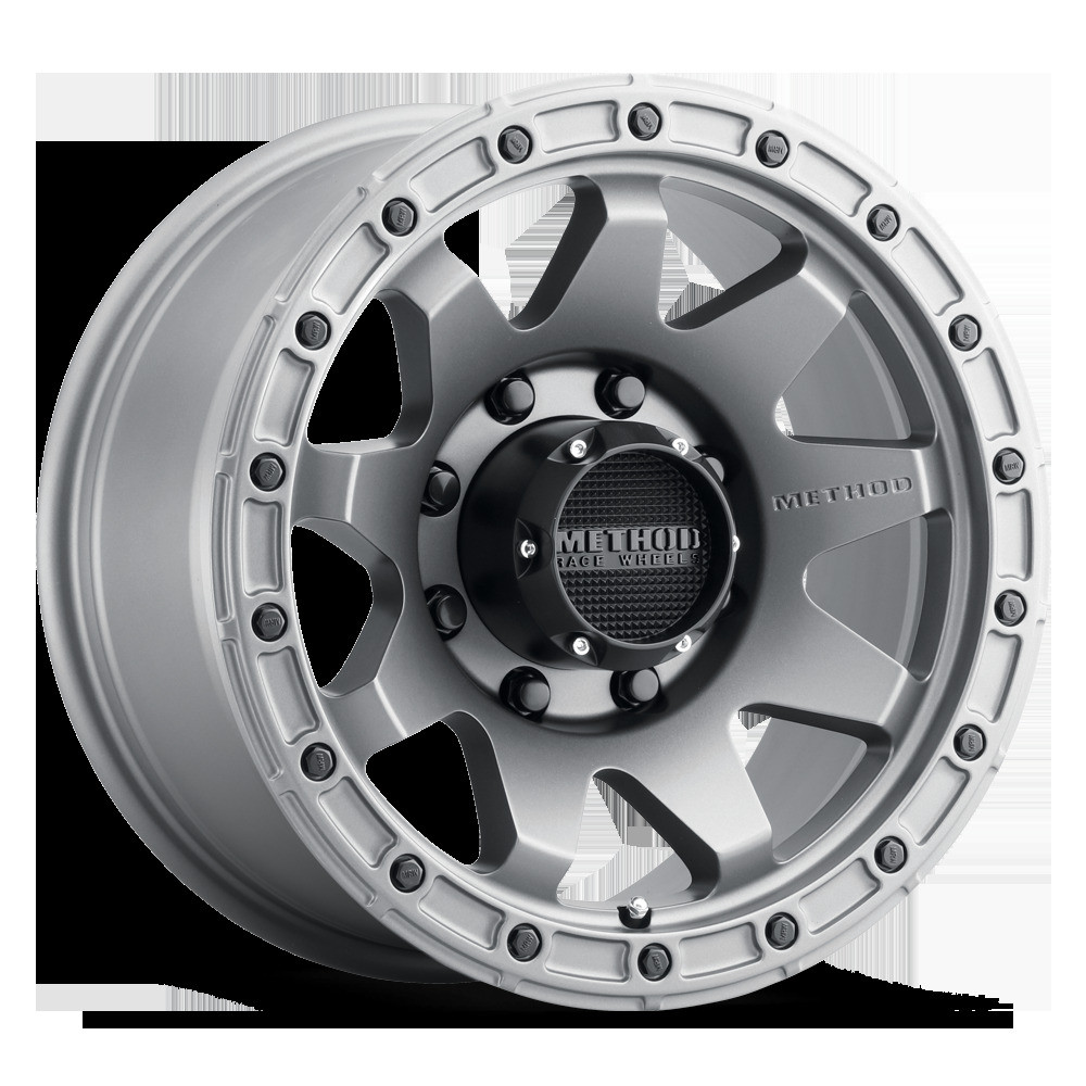 Method MR317 20x9 +18mm Offset 8x180 130.81mm CB Matte Titanium Wheel