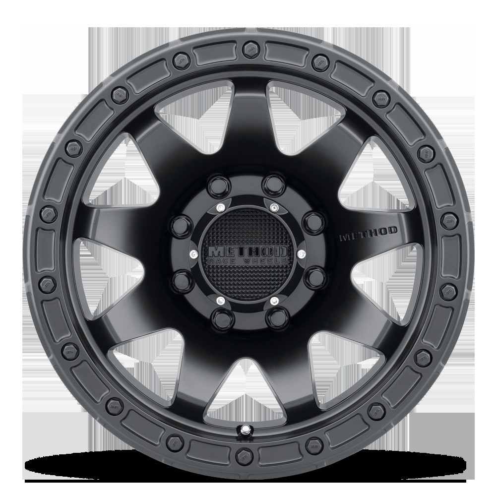 Method MR317 20x9 +18mm Offset 8x170 130.81mm CB Matte Black Wheel