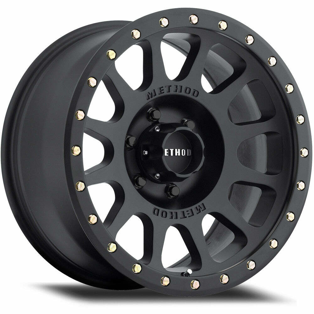 Method MR305 NV 20x9 +18mm Offset 6x135 94mm CB Matte Black Wheel