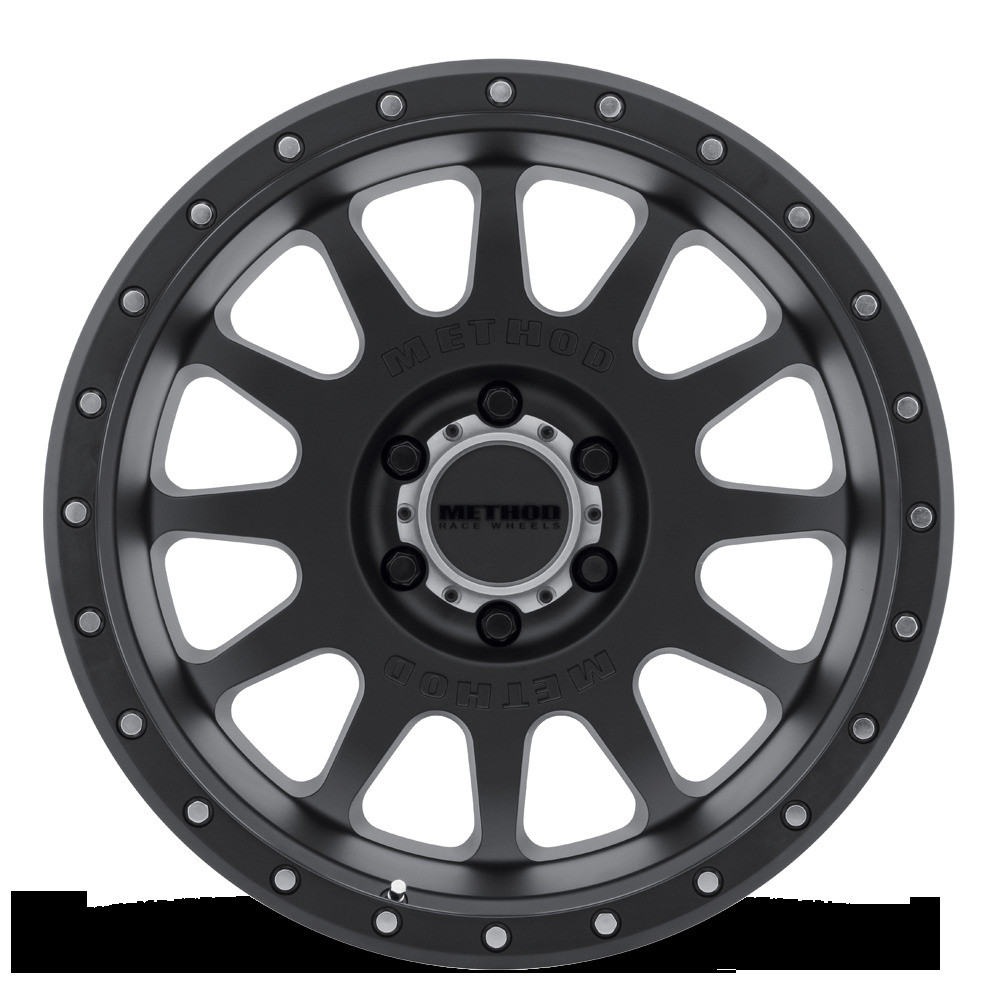 Method MR605 NV 20x12 -52mm Offset 6x5.5 106.25mm CB Matte Black Wheel
