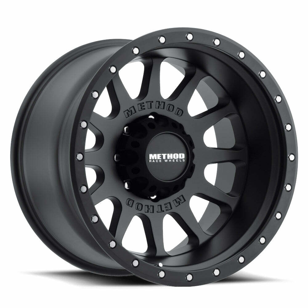 Method MR605 NV 20x9 -12mm Offset 8x180 124.1mm CB Matte Black Wheel