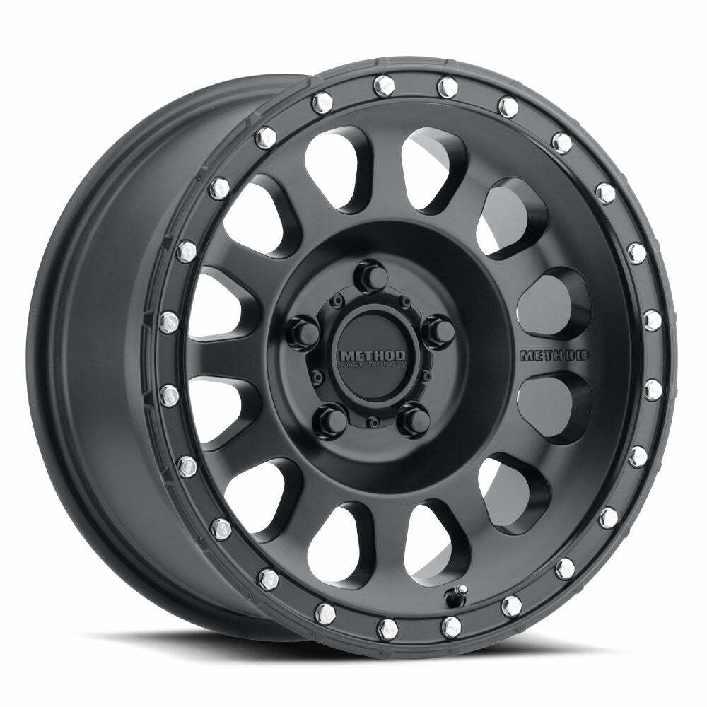 Method MR315 17x8.5 0mm Offset 5x150 110.5mm CB Matte Black Wheel