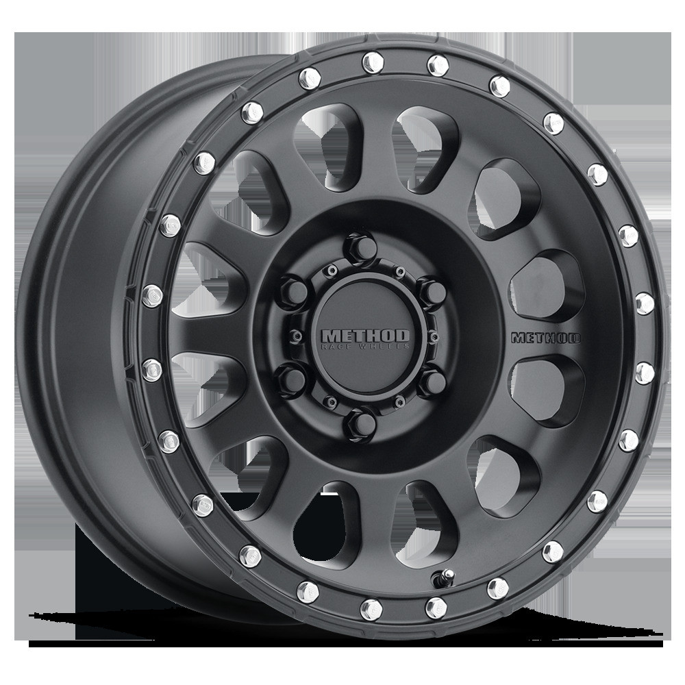 Method MR315 16x8 0mm Offset 6x5.5 106.25mm CB Matte Black Wheel