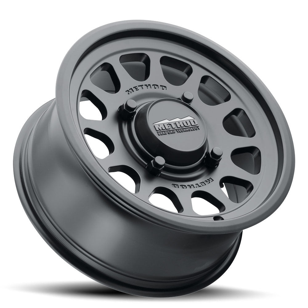 Method MR414 Bead Grip 15x7 4+3/+13mm Offset 4x136 106mm CB Matte Black Wheel