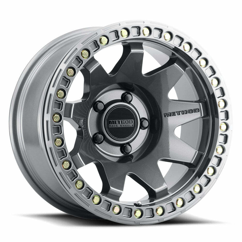 Method MR108 17x9 -44mm Offset 5x5 71.5mm CB Matte Black w/BH-H24125-38 Wheel