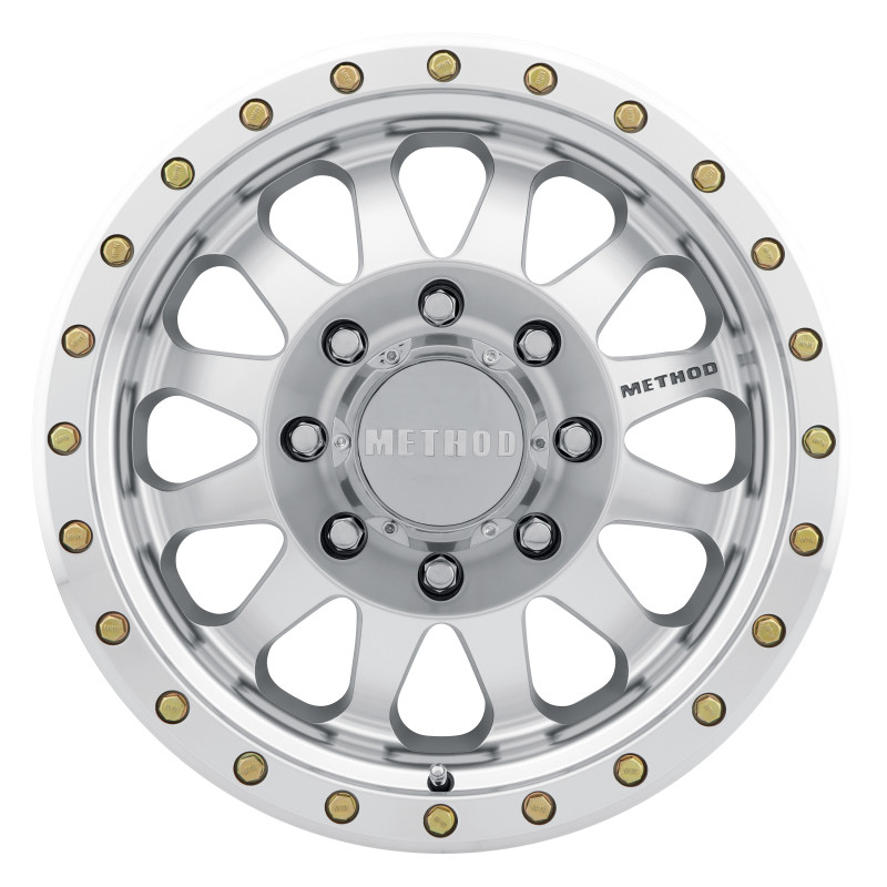 Method MR304 Double Standard 20x10 -18mm 8x6.5 130.81mm Machined/Clear Wheel
