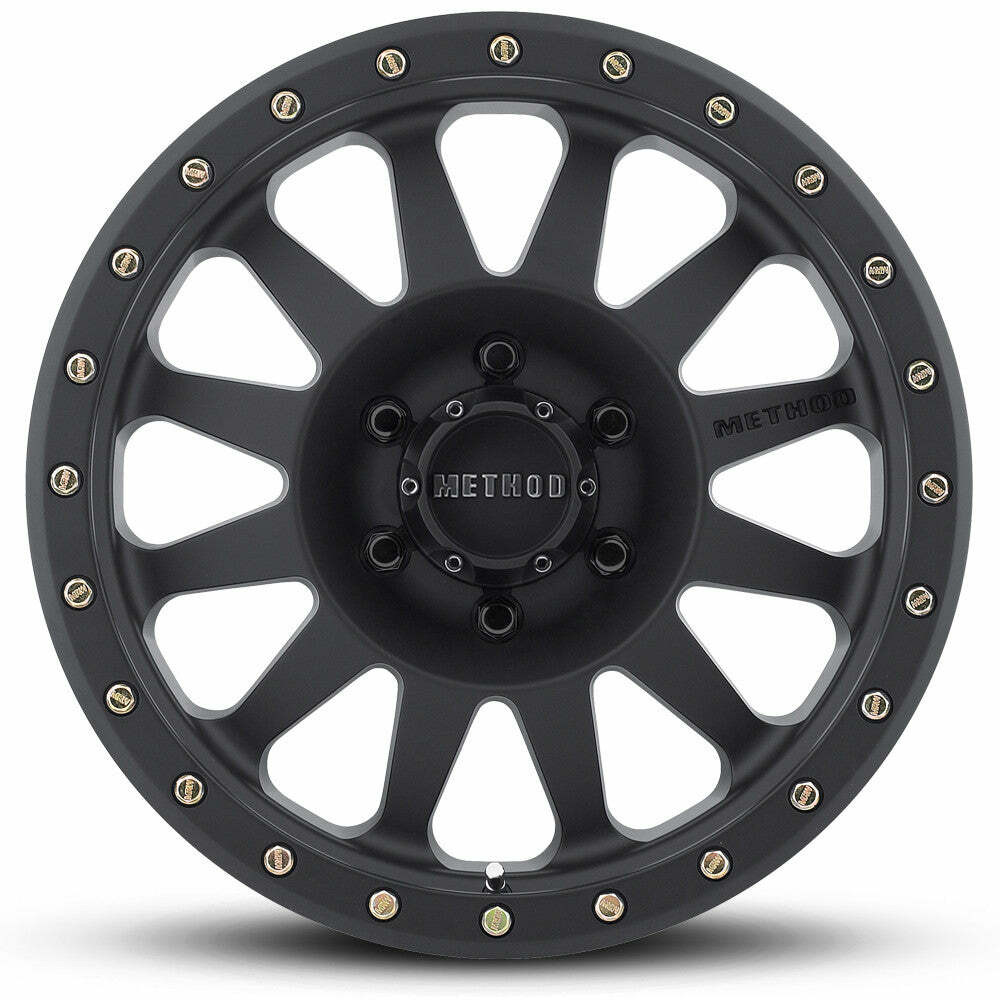 Method MR304 Double Standard 20x10 -18mm Offset 6x5.5 108mm CB Matte Black Wheel