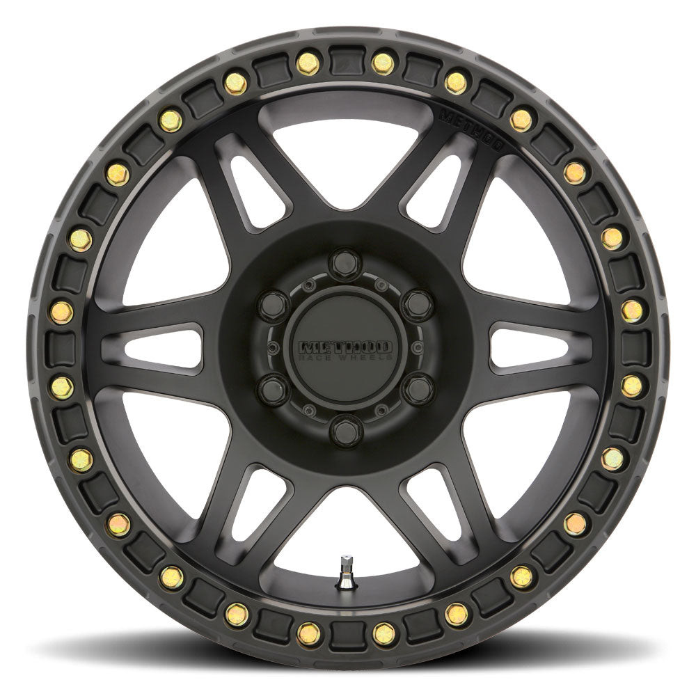 Method MR106 Beadlock 17x9 -44mm 8x6.5 130.81mm CB Matte Black w/BH-H36125 Wheel