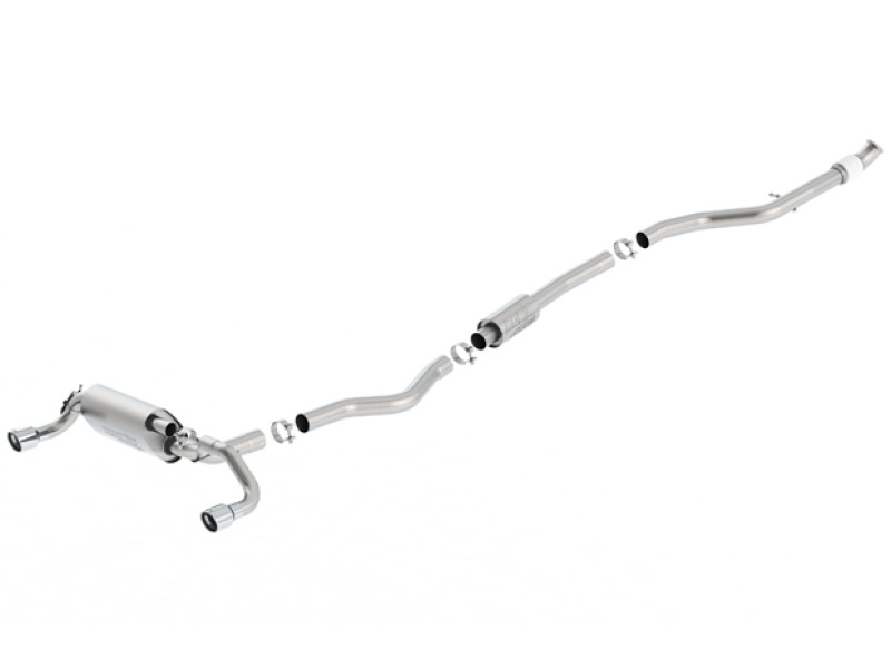 Borla Atak Cat back SS Exhaust Single Rolled Tip for 13-16 BMW 335i / 435i
