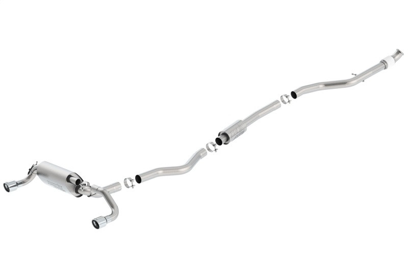 Borla Atak Cat back SS Exhaust Single Rolled Tip for 13-16 BMW 335i / 435i
