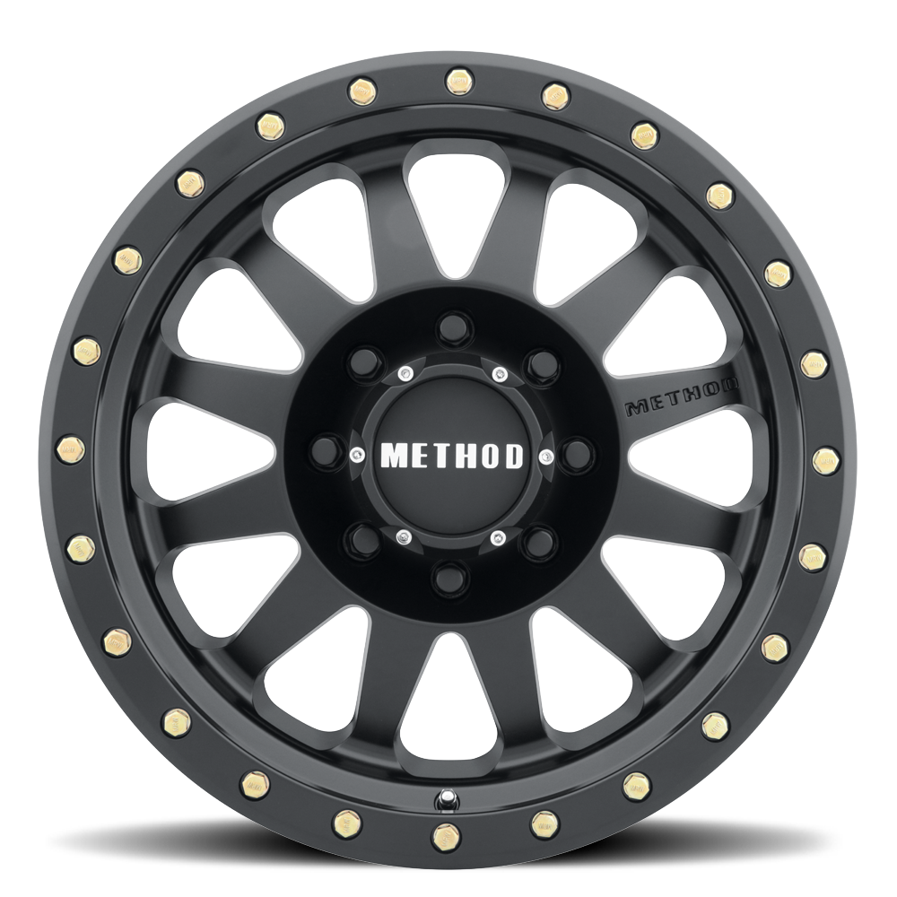 Method MR304 Double Standard 18x9 +18mm 8x6.5 130.81mm CB Matte Black Wheel