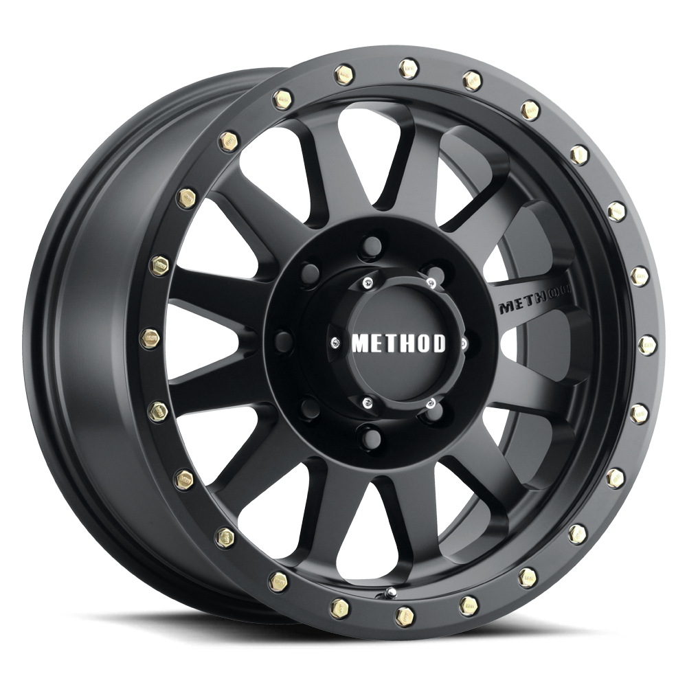 Method MR304 Double Standard 18x9 +18mm 8x6.5 130.81mm CB Matte Black Wheel