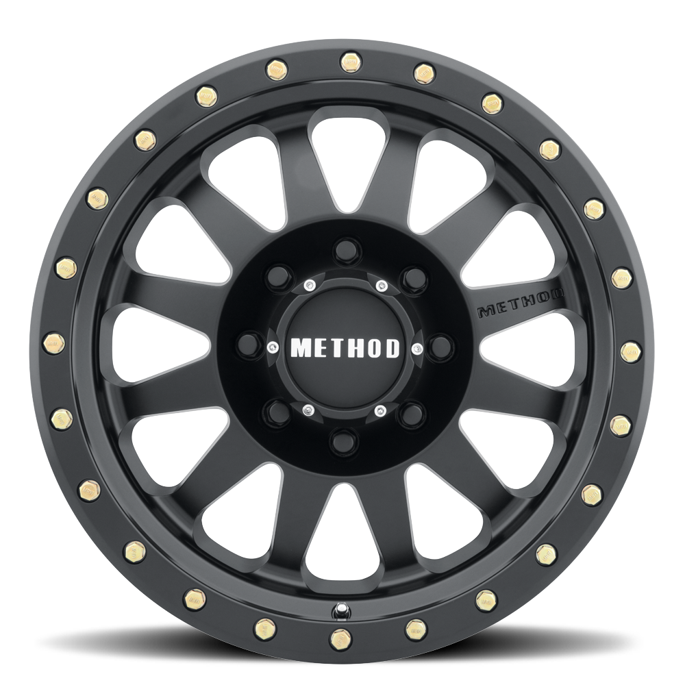 Method MR304 Double Standard 18x9 +18mm 8x6.5 130.81mm CB Matte Black Wheel