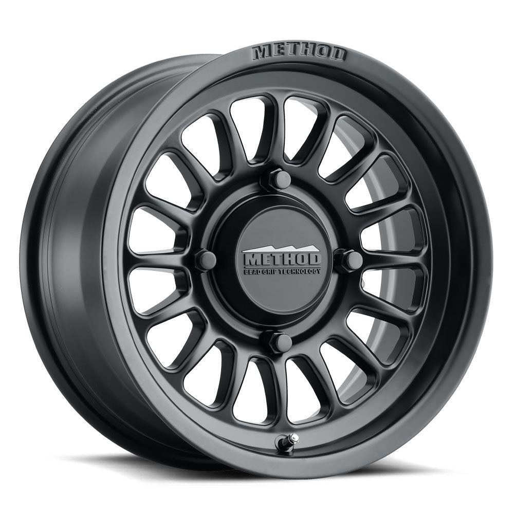 Method MR411 14x7 4+3/+13mm Offset 4x156 132mm CB Matte Black Wheel