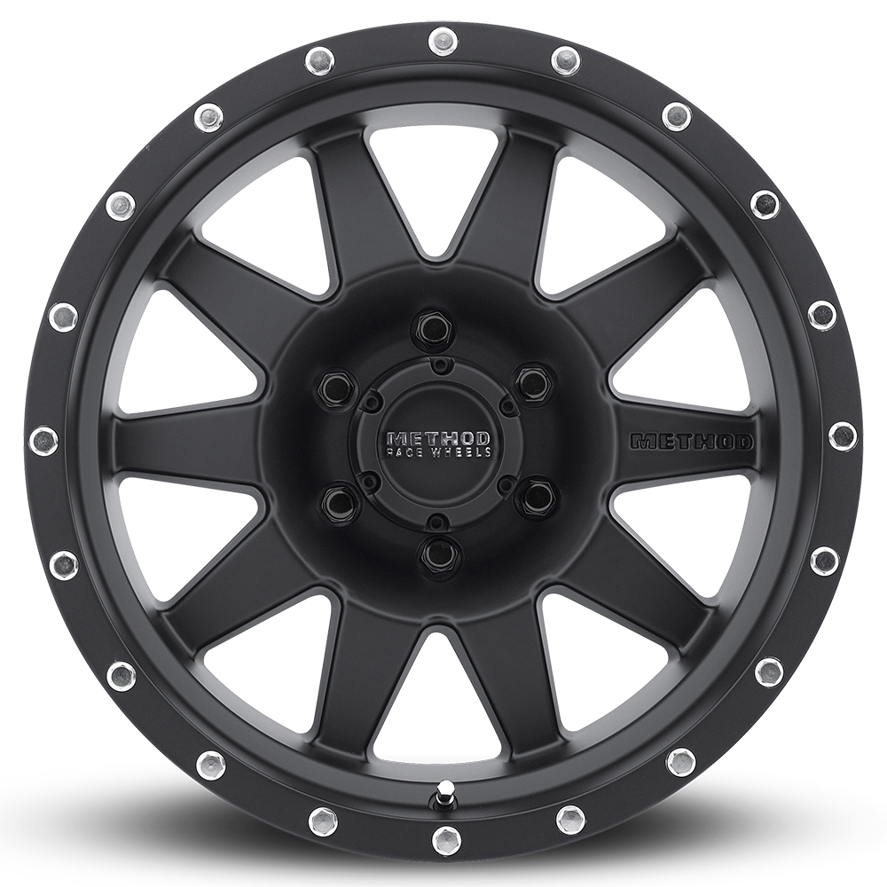 Method MR301 The Standard 17x9 -12mm Offset 6x5.5 108mm CB Matte Black Wheel