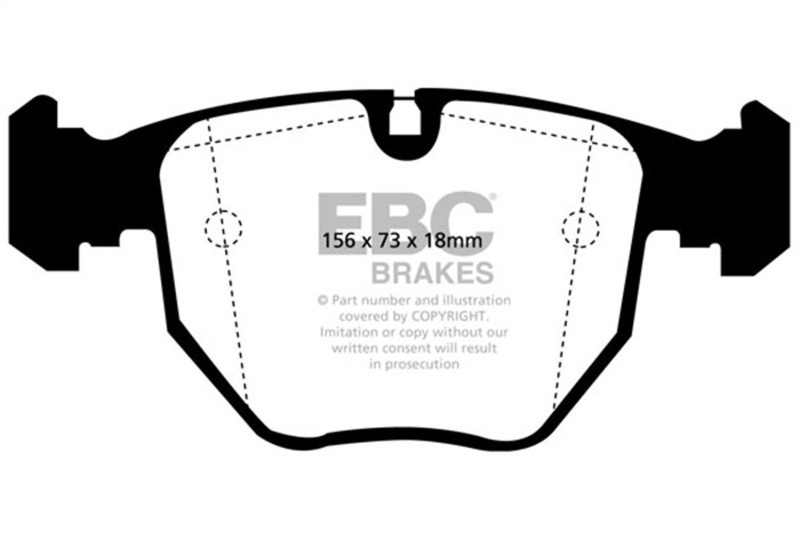 EBC Red Stuff Front Brake Pads for 00-04 BMW M5 5.0L E39 - DP31036C