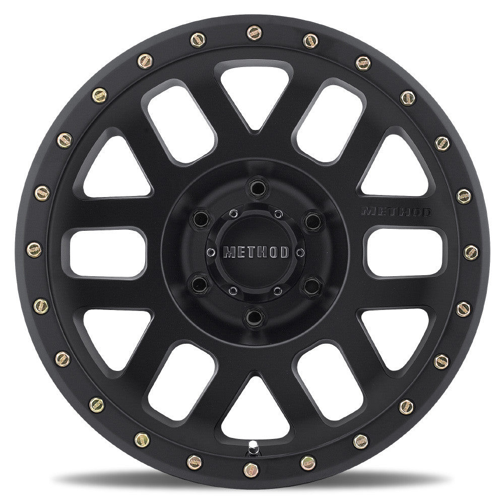 Method MR309 Grid 17x8.5 0mm Offset 6x120 83mm CB Matte Black Wheel