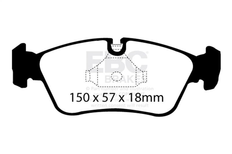EBC Red Stuff Front Brake Pads for 99-02 BMW Z3 2.5L - DP31211C