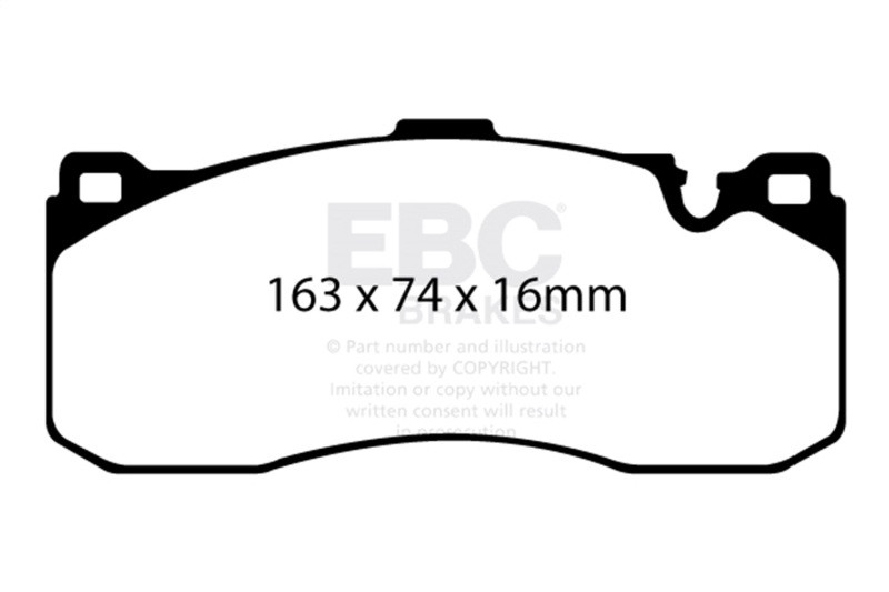 EBC Red Stuff Front Brake Pads for 08-10 BMW 135i Twin Turbo - DP31995C