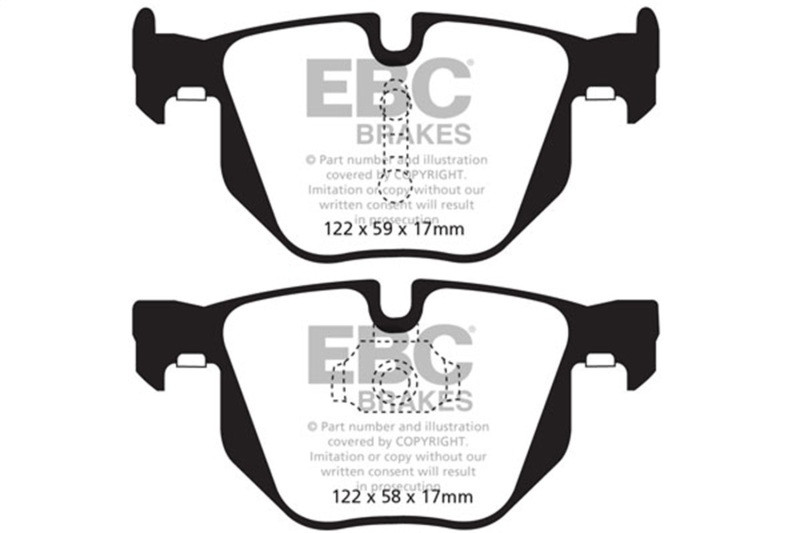 EBC Red Stuff Rear Brake Pads for 10-14 BMW X5 3.0 Turbo - DP32009C