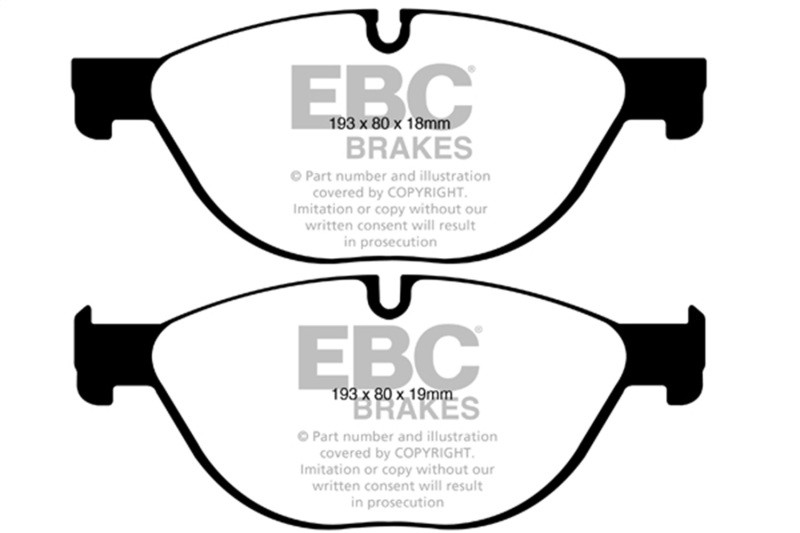 EBC Red Stuff Front Brake Pads for 12-13 BMW 528i 2.0L Turbo F10 - DP32019C