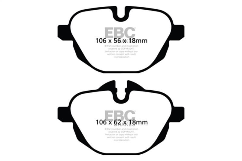 EBC Red Stuff Rear Brake Pads for 11+ BMW X3 2.0L Turbo F25 - DP32047C