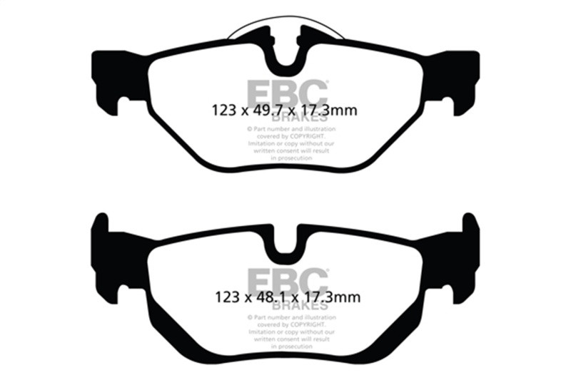 EBC Red Stuff Rear Brake Pads for 13+ BMW X1 2.0L Turbo 28i - DP32069C