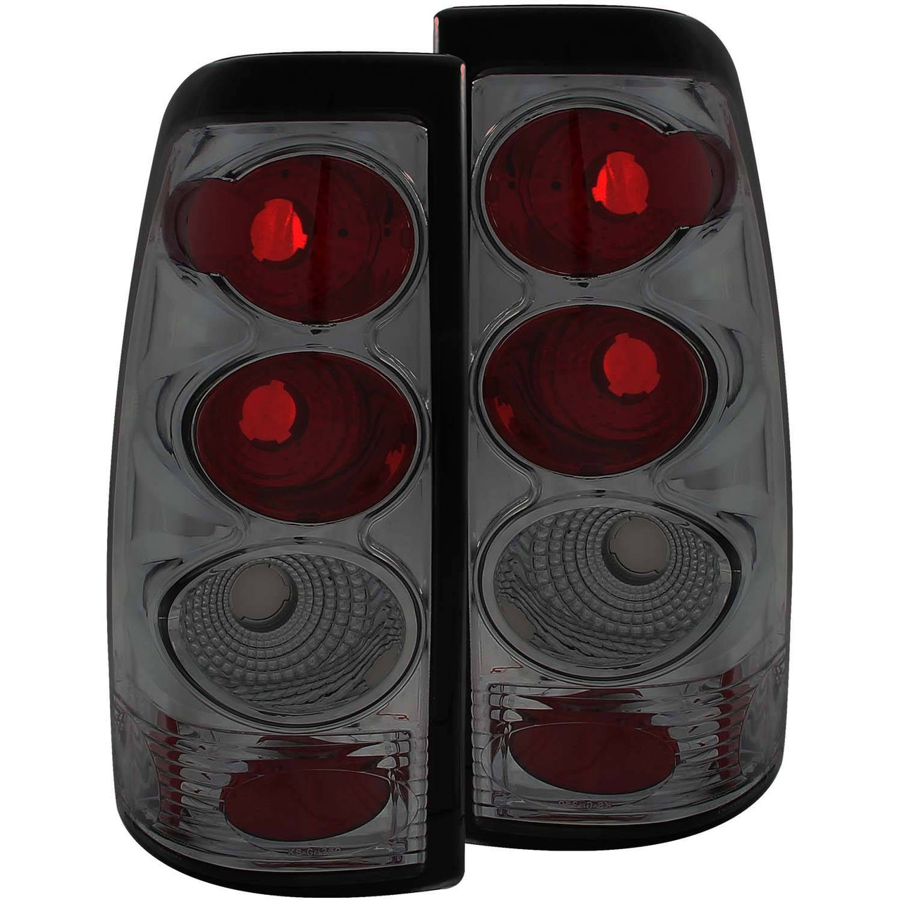 ANZO Taillights CHROME SMOKE LENS for 1999-2002 Chevrolet Silverado 1500