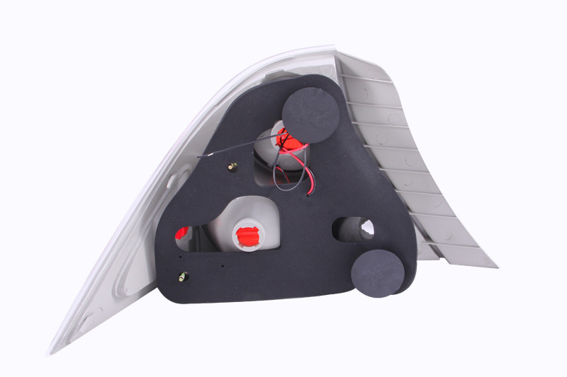 ANZO Taillights Chrome w/ Halo for 2001-2003 Honda Civic