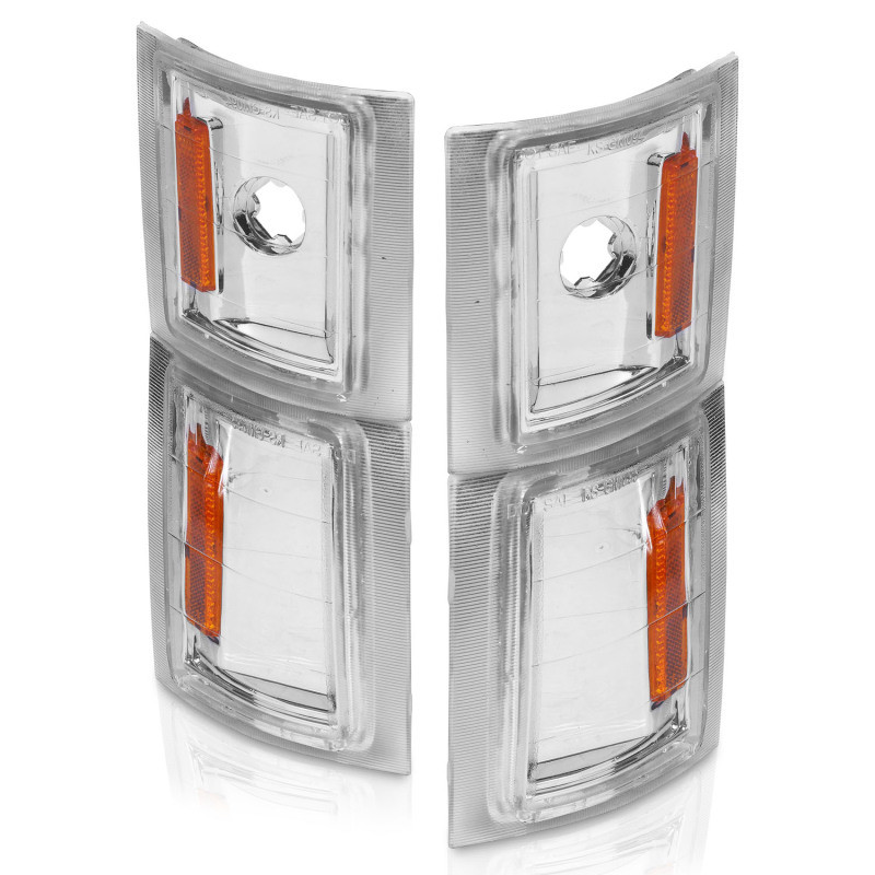 ANZO Corner Lights Clear Lens w/ Amber Reflector for 1994-1998 Chevrolet Blazer